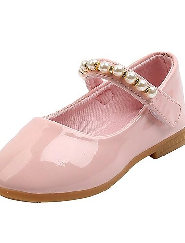  Mädchen Flache Schuhe Täglich Kleid-Schuhe Mary Jane Lolita PU Wasserdicht Atmungsaktivität Rutschfest Große Kinder (ab 7 Jahren) Kleine Kinder (4-7 Jahre) Kleinkinder (2–4 J.) Schulanfang Hochzeit