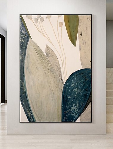  handgemaakt handgeschilderd olieverfschilderij muur modern abstract grijs canvas schilderij woondecoratie decor gerold canvas schilderij