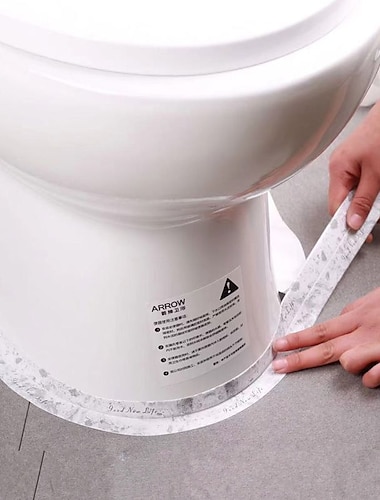  Adesivo de cola para banheiro, adesivo de embelezamento de canto de parede de canto de mesa à prova d'água à prova d'água de cozinha 3 cm * 1,5 m (1,5 * 59,06 ")