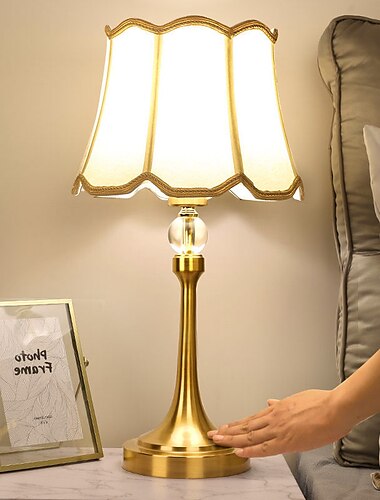 leichte luxus tischlampe berührungsempfindliche nachttischlampe warme und dauerhafte lampe moderne und einfache nordische nachttischlampe für das hauptschlafzimmer