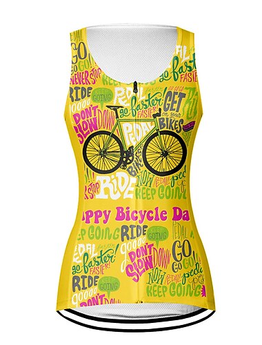  Mujer Chaleco de Ciclismo Maillot de Ciclismo Sin Mangas Bicicleta Chalecos Maillot Camiseta con 3 bolsillos traseros MTB Bicicleta Montaña Ciclismo Carretera Transpirable Secado rápido Dispersor de