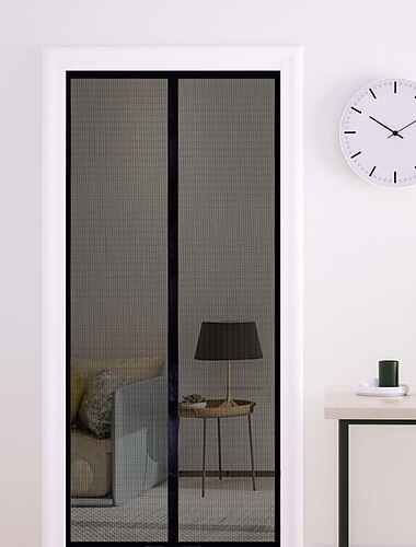  Magnetische Fliegentür Tragbar Fliegen- oder Insektennetz Magnetisch Türöffnung für Schiebetür Garage Patio Küche Wohnzimmer Fensterzimmer Schlafzimmer Bar Haustier- und Kinderleichten Zugang