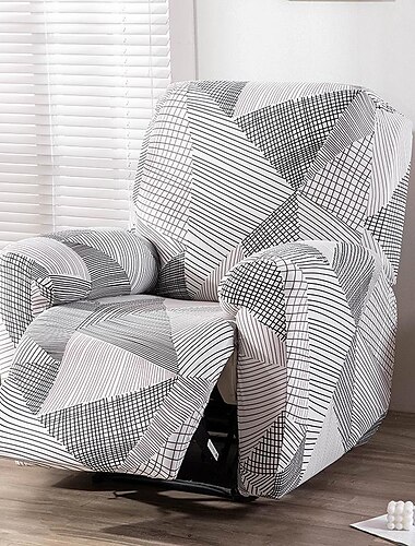  Stretch Recliner Cover Recliner Covers 1 Seater Armchair Couch Slipcover with Elastic Loop, Anti-cat Scratch Furniture Protector for Kids, Pets, Dogs, Cats