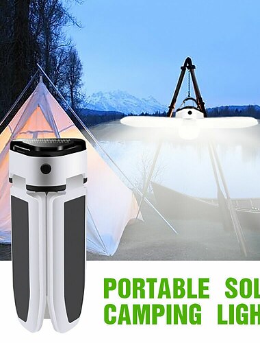  luces de camping solar al aire libre 60led usb bombilla recargable portátil lámpara plegable campamento para tienda de campaña senderismo picnic lámpara de linterna de emergencia