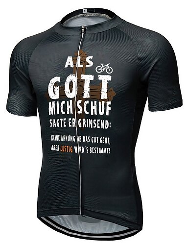  Herren Radtrikot fahrradbekleidung Fahrradtrikot Kurzarm Fahhrad Trikot Shirt mit 3 Gesäßtaschen MTB Mountain Rennrad Atmungsaktiv Schnelltrocknend Feuchtigkeitsableitung Reflexstreiffen Schwarz Gelb