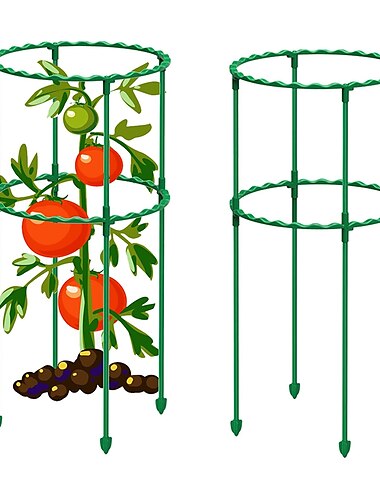  diy tomatenkäfige pflanzenstützkäfige zusammengebautes mehrschichtiges verstellbares gartengitter für gemüse obst kletterpflanzen töpfe blumenreben