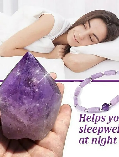  Pulsera adelgazante de amatista natural para purificar el cuerpo, pulseras de energía de piedra para mujeres, pulsera para perder peso, alivio de la fatiga, yoga curativo