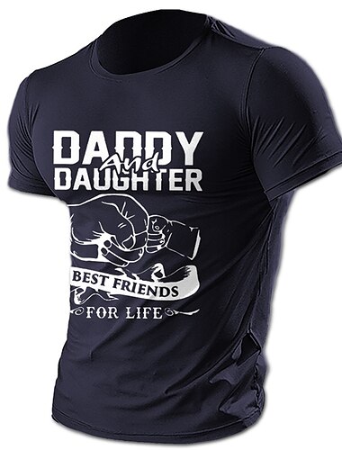  Herren T Shirt Grafischen T-Shirt Cooles Hemd T-Shirt Kurze Ärmel Rundhalsausschnitt Sommer Buchstabe Grafikdrucke Vati Designer Basic Moderne zeitgenössische Druck Urlaub Straße Ausgehen Wein