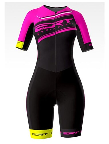  Mujer Traje de triatlón Manga Corta triatlón Plata Amarillo Claro Gris oscuro Graphic Bicicleta Licra Deportes Graphic Ropa