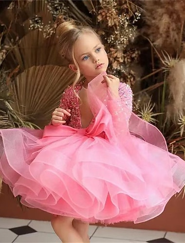 Peuter Voor meisjes Feestjurk Lovertje Lange mouw Prestatie Netstof leuke Style Prinses Polyester Boven de knie Schede jurk Tule-jurk Zomer Lente Herfst 3-7 jaar Zwart Wit Geel   Peuter Voor meisjes Feestjurk Lovertje Lange mouw Prestatie Netstof leuke Style Prinses Polyester Boven de knie Schede jurk Tule-jurk Zomer Lente Herfst 3-7 jaar Zwart Wit Geel