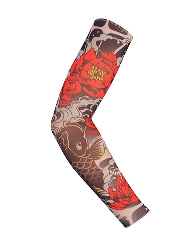  1 PC Mangas de ciclismo Armwarmers Mangas de brazo de enfriamiento con protección solar UV Resistente a los rayos UV Secado rápido Bicicleta Gris oscuro Negro Marrón Licra para Unisexo Adulto