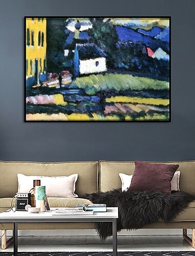  手作りの油絵キャンバス壁アート装飾有名なワシリー ・ カンディンスキー抽象風景家の装飾のためのロール フレームレス未延伸絵画