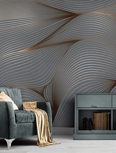  cool tapety 3d pruhy tapety fototapeta rostlina nástěnná tapeta samolepka sloupněte a přilepte snímatelný PVC/vinylový materiál samolepicí/lepicí požadovaný dekor na stěnu pro obývací pokoj kuchyň