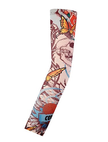  Blumen-Arm-Tattoo-Ärmel nahtloser Outdoor-Reit-Tattoo-Sonnenschutz-Ärmel Reit-Tattoo-Ärmel