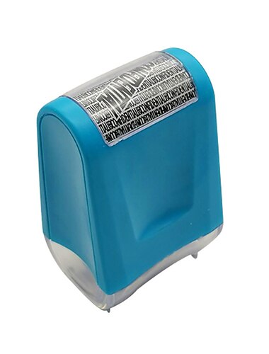  1 Stück Rollstempel zum Schutz vor Identitätsdiebstahl für ID-Datenschutz, vertrauliche Daten, Rollstempel, wiederverwendbar, isfang