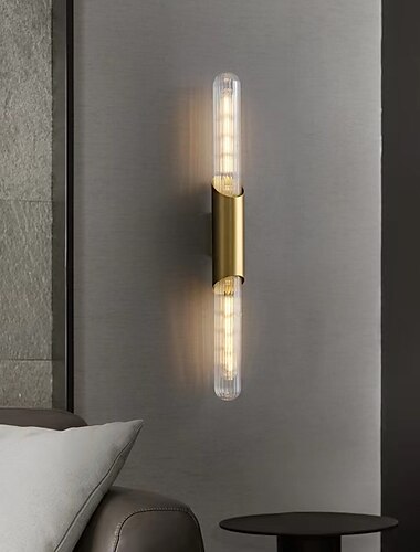  led wandleuchte kupfer glas innenwandleuchten moderne minimalistische stil aluminium wohnzimmer schlafzimmer flur wandleuchte 110-240v
