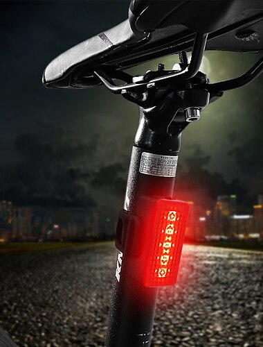  nytt varningsljus för nattkörning cykel mountainbike bakljus ridhjälmsljus multifunktionell ryggsäck lätt utomhusutrustning