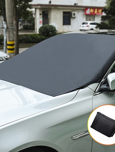  1 قطعة مظلة سيارة الظل الزجاج الأمامي مطاط مغناطيس قابل للسحب من أجل عالمي زجاج أمامي خصوصية الشمس حماية الشمس البولي فينيل كلورايد 21*12.5 cm