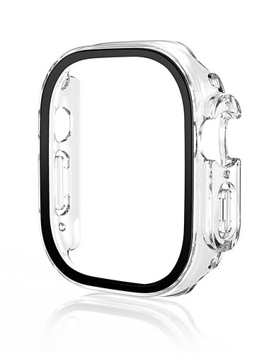  Uhrengehäuse mit Displayschutzfolie Kompatibel mit Apple Watch Ultra 49mm / Series 8 7 41mm 45mm / Series 6 5 4 SE 40mm 44mm / Series 3 2 1 38mm 42mm Stoßresistent Harter PC Beobachten Abdeckung
