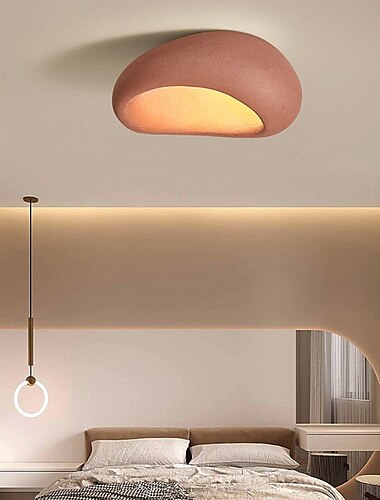  Ovaler kreativer Deckenlampenschirm, moderne Deckenleuchte im Wabi-Sabi-Stil, eleganter nordischer Wohnzimmer-Deckenleuchter, minimalistische Deckenlampe