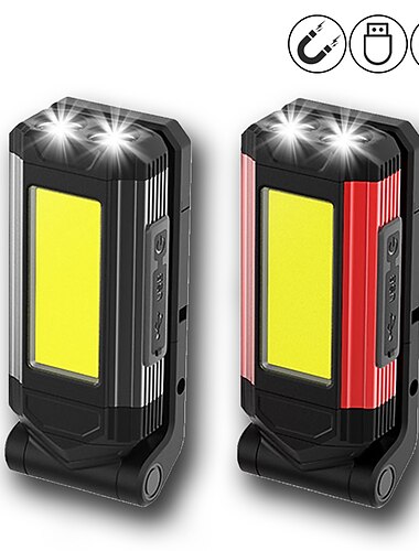  cob work light usb перезаряжаемый супер яркий светодиодный фонарик портативный фонарь для кемпинга с хвостовым магнитом водонепроницаемый регулируемый фонарь