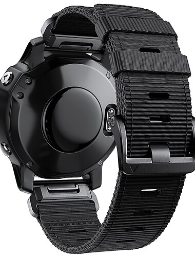  Uhrenarmband für Garmin Fenix 7 7X 6 6X Forerunner 955 945 935 Instinct 2X Solar Epix Approach S62 S60 Marq Descent G1 Quatix 7 Nylon Ersatz Gurt Schnellverschluss 22 26 mm Militärischer Schutz