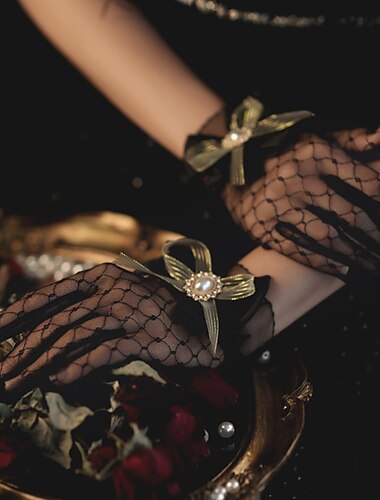  Elegant 1950er 1920er Handschuhe Brautkleidung Der große Gatsby Normal Damen Hochzeit Party / Abend Abschlussball Erwachsene Handschuhe