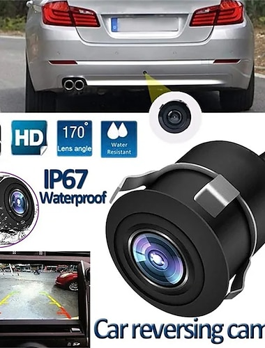  Cámara de marcha atrás para coche a prueba de agua ip67, cámara de aparcamiento, cámara de visión trasera automática, gran angular de 170 grados para sistema de aparcamiento de coche
