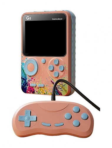  G5-Spielekonsole, 500 Spiele, klassisches Spielgerät, ergonomischer 3,0-Zoll-Bildschirm, Handheld-Gaming-Player für Kinder, Geschenk-Videospielkonsole, Weihnachtsgeschenk, Geburtstagsgeschenk