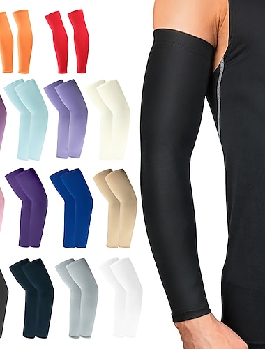  BOODUN Mangas de ciclismo Filtro Solar A prueba de polvo Reductor del Sudor Cómodo Bicicleta / Ciclismo Gris oscuro Violeta Azul marinero para Hombre Mujer Adulto Ejercicio al Aire Libre Ciclismo