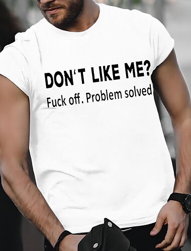  Herren Grafikdrucke Lustig Buchstabendruck T Shirt Grafischen T-Shirt Baumwolle Kurze Ärmel Grafik Hemd Wein Schwarz Weiß Bequemes T-Shirt Urlaub Straße Modedesigner-Kleidung