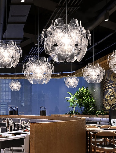  led pendentif lumière 60cm fleur design moderne acrylique lustre suspension exquis plafonnier éclairage décoratif plafonnier pour salon couloir chambre