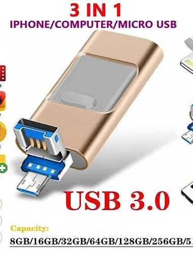  otg usb-flashenhet för iphone ipad ipod mobil usb-flashdisk usb-minne flash-enhet 256gb 128g 64gb 32gb 16gb 8gb 512gb extern flashenhet för iphone/ios/ipad/android/surfplatta