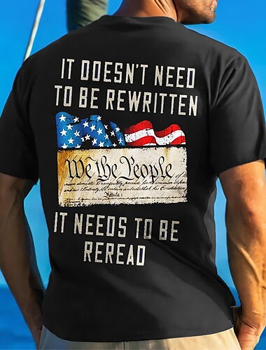  Veterans Day Herren Patriot Patriotisch Veteran Grafik Drucke Fisch Nationalflagge T-Shirt Grafik Tee Baumwolle Kurzarm Grafikshirt Wein Schwarz Rot Bequemes Tee Street Urlaub Mode Designer