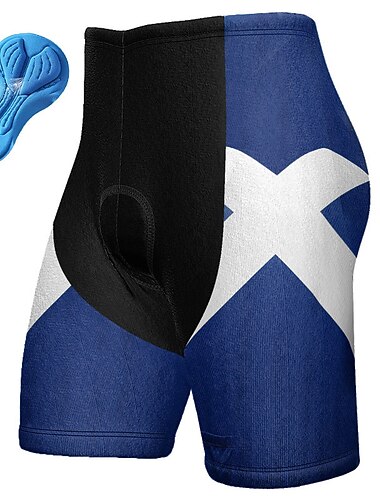  Ανδρικά Γραφική Εθνική Σημαία Σορτς ποδηλασίας Ποδήλατο Σορτσάκια με Μαξιλαράκια Παντελόνια Φούστες Ποδηλασία Βουνού Ποδηλασία Δρόμου Αθλητισμός 3D Pad Ποδηλασία Γρήγορο Στέγνωμα Ύγρανση Κόκκινο Μπλε