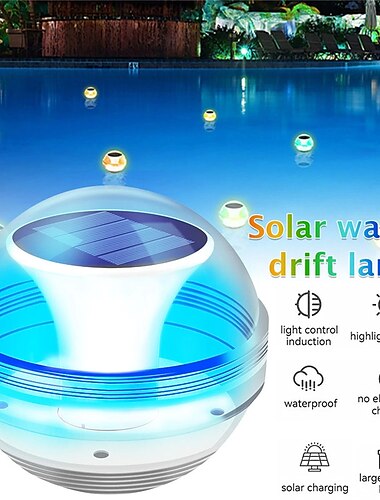  في الهواء الطلق الشمسية المياه الانجراف مصباح led أضواء عائمة ip65 للماء للسباحة ضوء أضواء led غاطسة حديقة بركة بركة نافورة الإضاءة الملونة 1x 2x