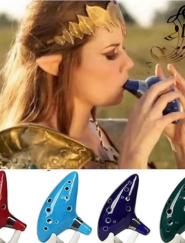  12 trous ocarina céramique alto c légende de l'instrument de musique flûte ocarina