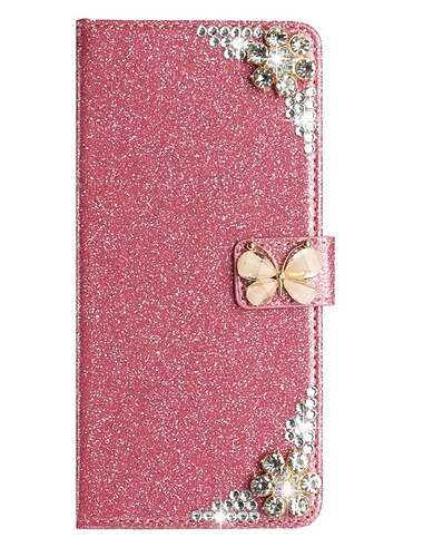  telefono Custodia Per Samsung Galaxy S25 S23 S22 S21 Ultra Plus A35 5G A14 A12 Custodia Portafoglio Strass Portafoglio Protezione Completa Glitterato Diamante di Cristallo TPU PC Pelle PU