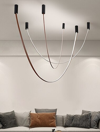  LED pandantiv 2/3/4m design liner 1 lumină 4000lm design minimalist pandantiv pentru sufragerie, dormitor, living