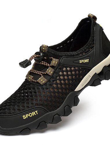  Chaussures de trail running en mesh respirant pour homme – Baskets de sport légères et antidérapantes pour la randonnée, la marche et les sports nautiques