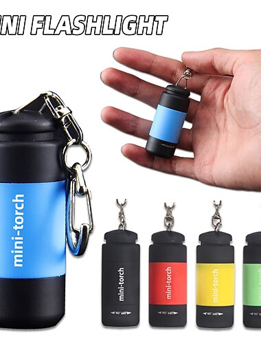  mini linterna recargable usb llavero antorcha luz de dedo luz de camping adecuada para la lectura del médico al aire libre