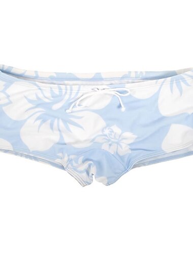  Herren Badeshorts Bademode Badeshorts Druck Grafikdrucke Blume / Blumenmuster Atmungsaktiv Weich Outdoor Lässig Täglich Hawaiianisch Stilvoll Schwarz Weiß Mikroelastisch