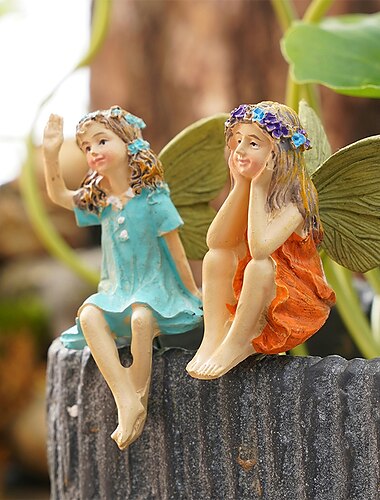  2 stks vlinder fee bloempot decoratieve landschap decoratieve accessoires