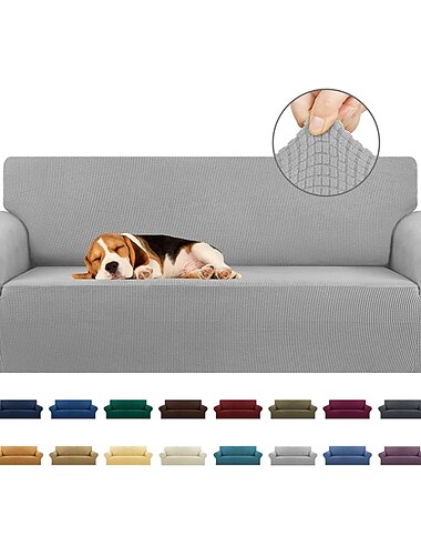  stretch sofatrekk slipcover burgunder elastisk moderne seksjonssofa til stue sofatrekk seksjonert hjørne stolbeskytter sofatrekk 1/2/3/4 seter