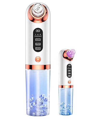  thérapie par la lumière violette électrique petite bulle cycle de l'eau dissolvant de points noirs pores acné élimination des boutons aspiration sous vide outil de nettoyage du visage