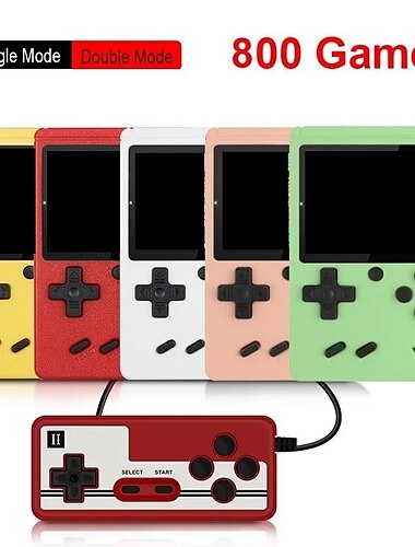  1 pièces800 en 1 jeux mini portable rétro console vidéo joueurs de jeu portables garçon 8 bits 3.0 pouces couleur écran lcd gameboy