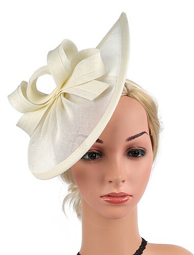  fascinators hoed Hoofdkleding Sinamay Polyester / polyamide Bowler / Cloche hoed Fedorahoed Sluier Hoed Feest / Uitgaan Feestdagen Kentucky Derby Paardenrace Damesdag Vintage-stijl Glam Vintage Met