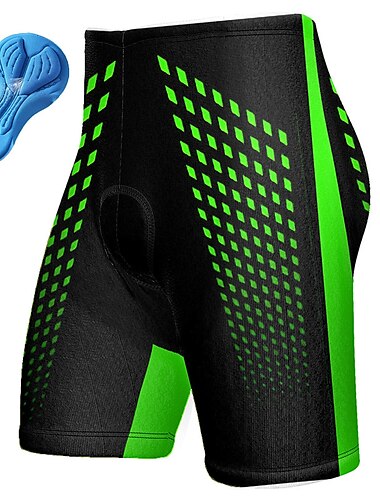  21Grams Voor heren Wielrenshorts Fietsen Gewatteerde shorts Kleding Onderlichaam Bergracen Wegwielrennen Sport Grafisch 3D-pad Fietsen Ademend Vochtregelerend Geel Rood Spandex Kleding Wielrenkleding