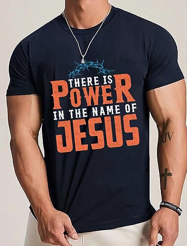  Pánské Větší velikosti Velký Vysoký Tričko Trička Výstřih ke krku Černá Námořnická modř Světle šedá Krátké rukávy Venkovní Jdeme ven Tisk Písmeno Oblečení Směs bavlny Šik ven stylové Na běžné nošení