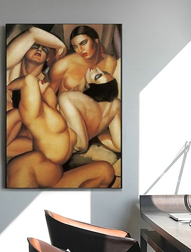  Peinture à l'huile faite à la main toile art mural décoration figure moderne portrait nudité féminine pour la décoration intérieure roulé sans cadre peinture non étirée